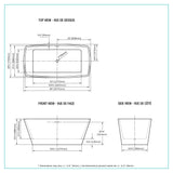 Chester-66 Freestanding Bathtub