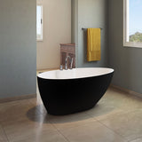 Hadiya-56-BLK Freestanding Bathtub
