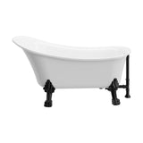 Dorya-59-BLK Freestanding Bathtub