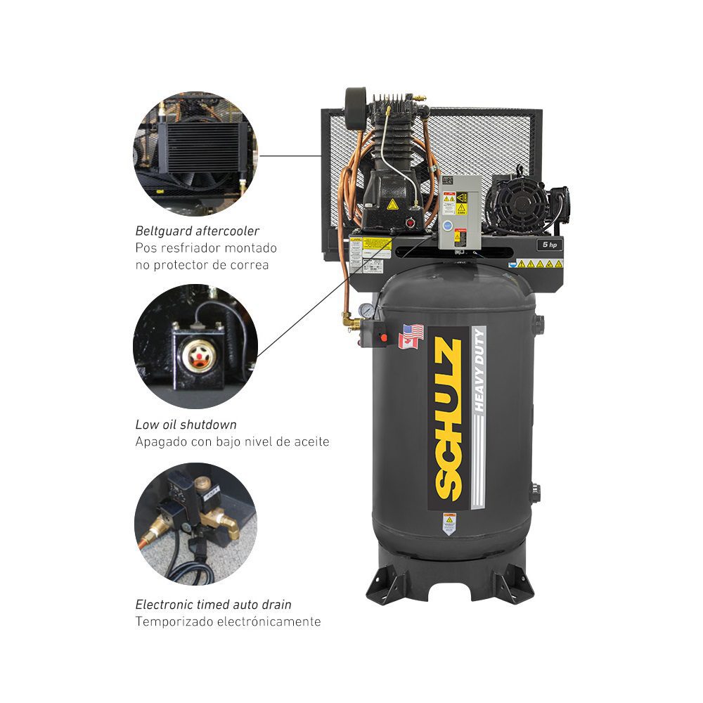 Schulz 224VL10X-1 Air Compressor 931.8273-0