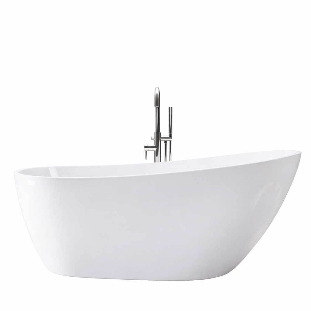 A&E Bath Athens 60"/67" Freestanding Deluxe Family Acrylic Bathtub
