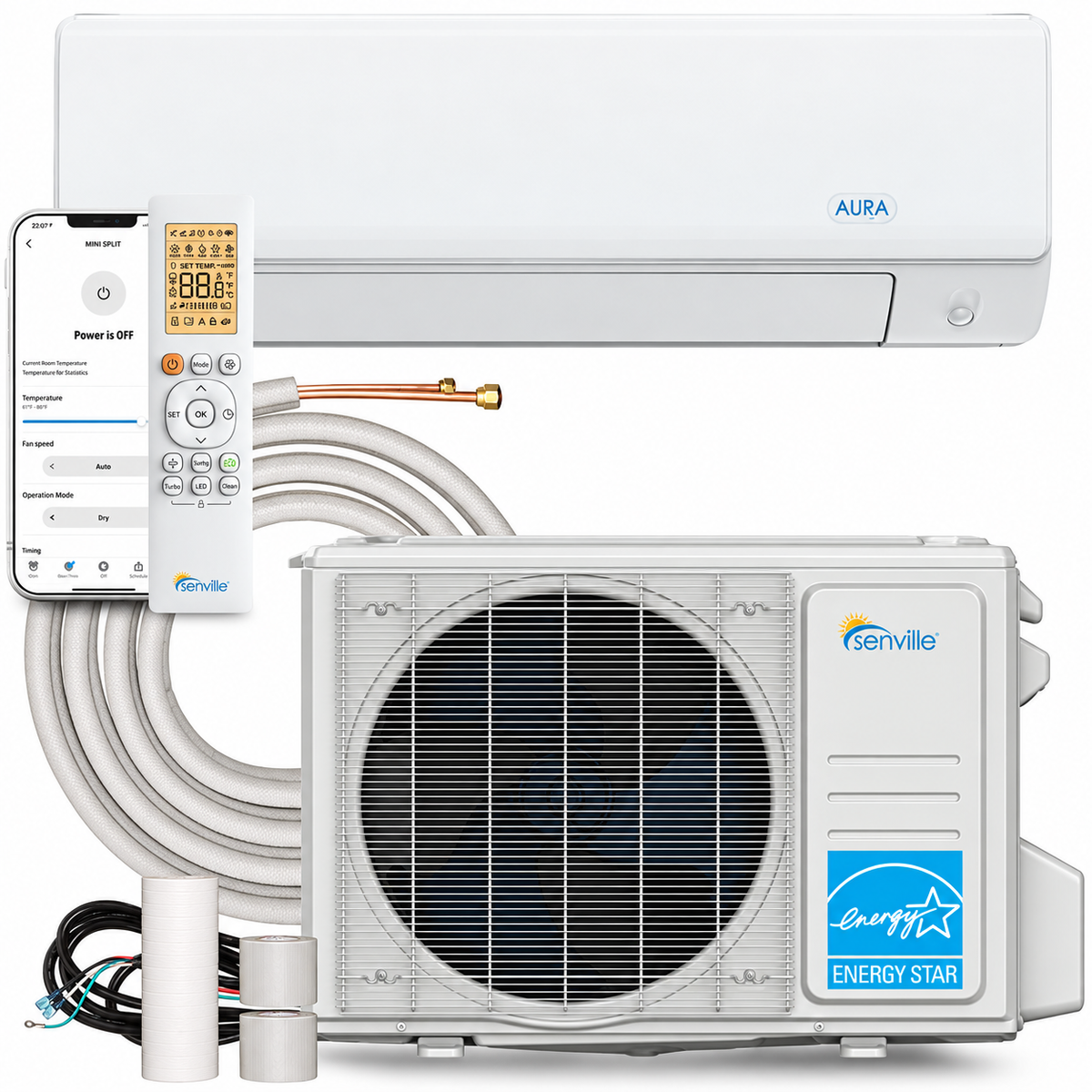 Senville 30,000 BTU LETO Mini Split Heat Pump | SENL-30CD
