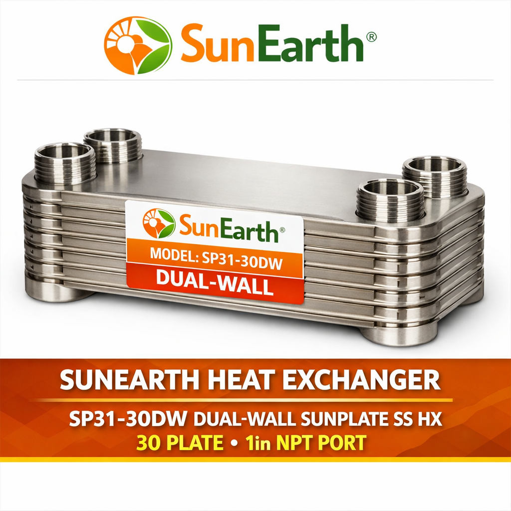 SunEarth Heat Exchanger SP31-30DW