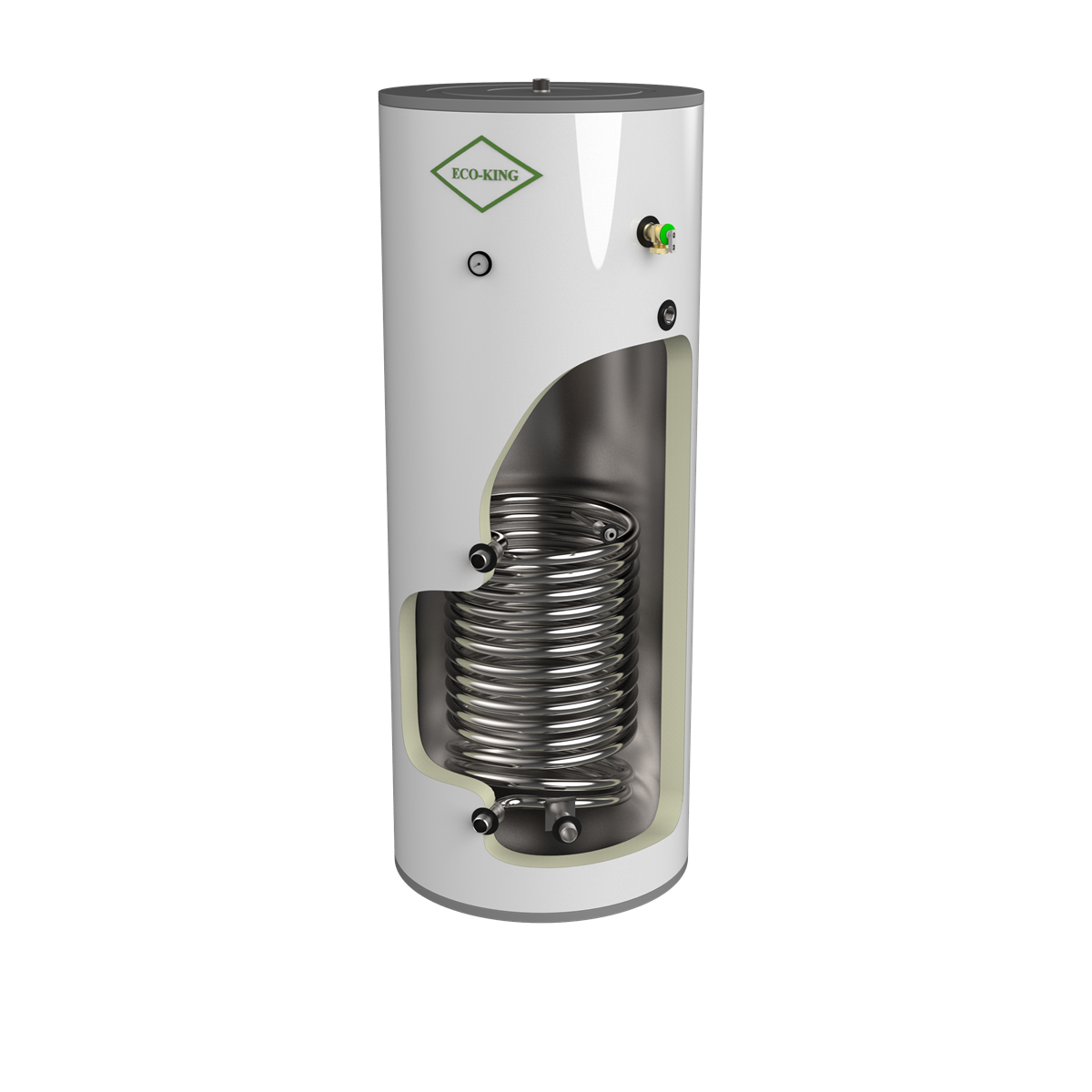 Eco-King 132 Stainless Steel Single Coil Tank