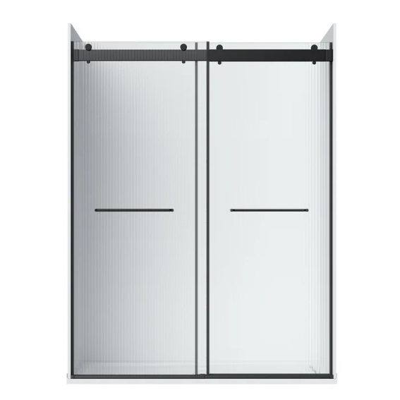 A&E Bath Flora 60 Fluted Glass Shower Kit