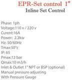 Gol EPR - Inline Set Control (1" & 1 1/4") NPT 115/220V50/60HZ  2.2Kw