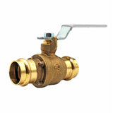 AV MILANO - Lead Free Ball Valve Press-Ends (G102PR 1/2" & 3/4") Box Qty: 50