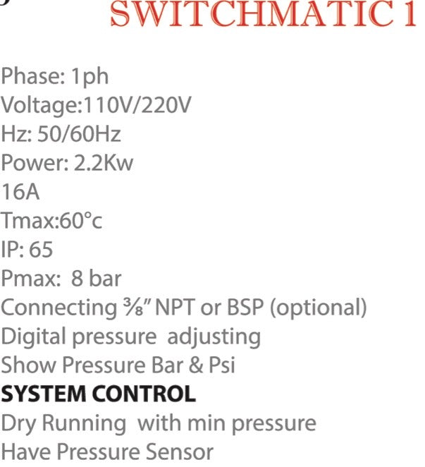 Gol SWITCHMATIC - 1 NPT 115/220V50/60HZ 2.2Kw