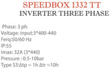 Gol SPEEDBOX - Inverter Three Phase 1332TT +TR10 NPT -6 400-440V 3ph 50/60