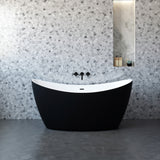 Jodie 59-BLK Freestanding Bathtub