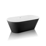 Aldine-59-BLK Freestanding Bathtub