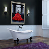 Dorya-59-BLK Freestanding Bathtub