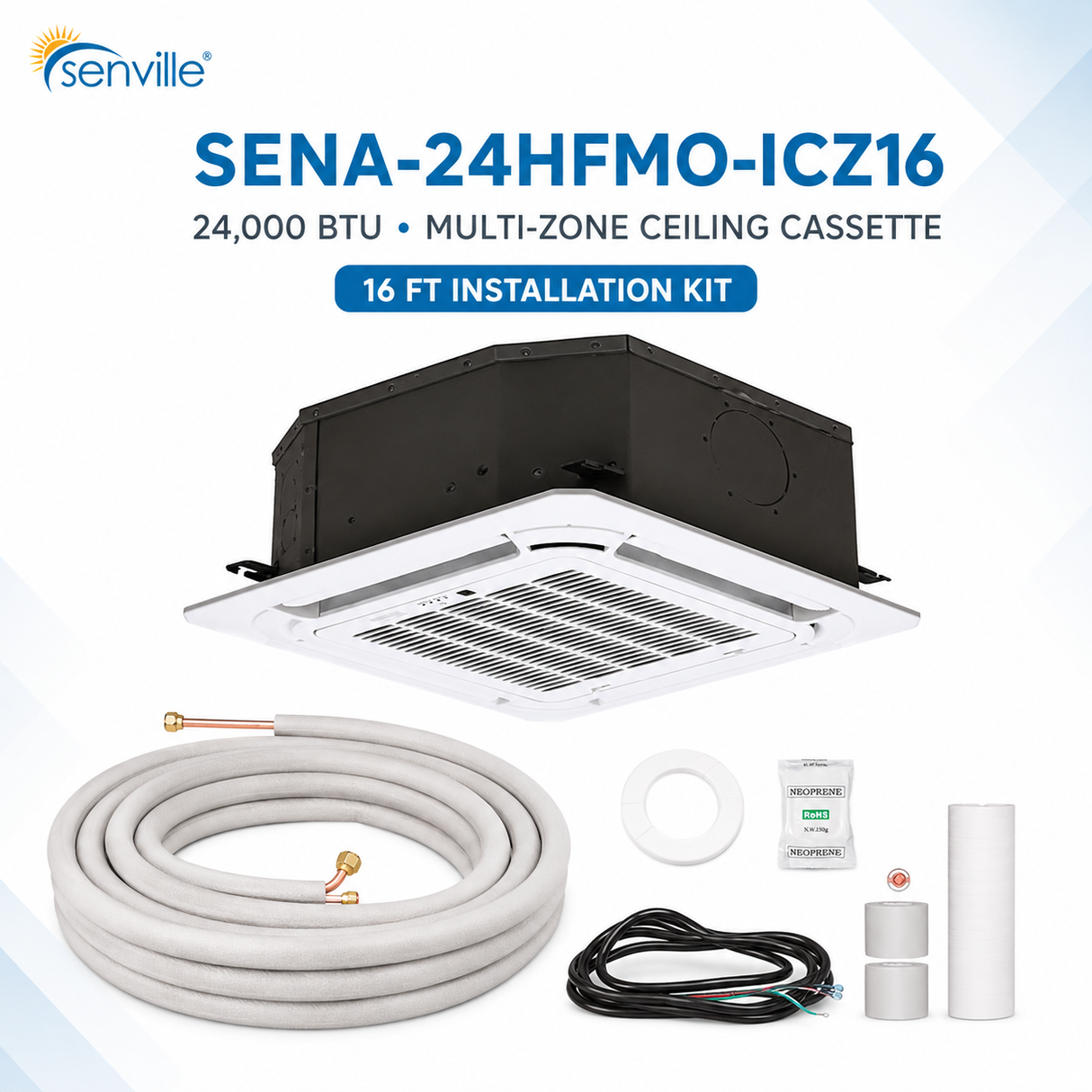 Senville Multi-Zone Ceiling-Cassette Systems