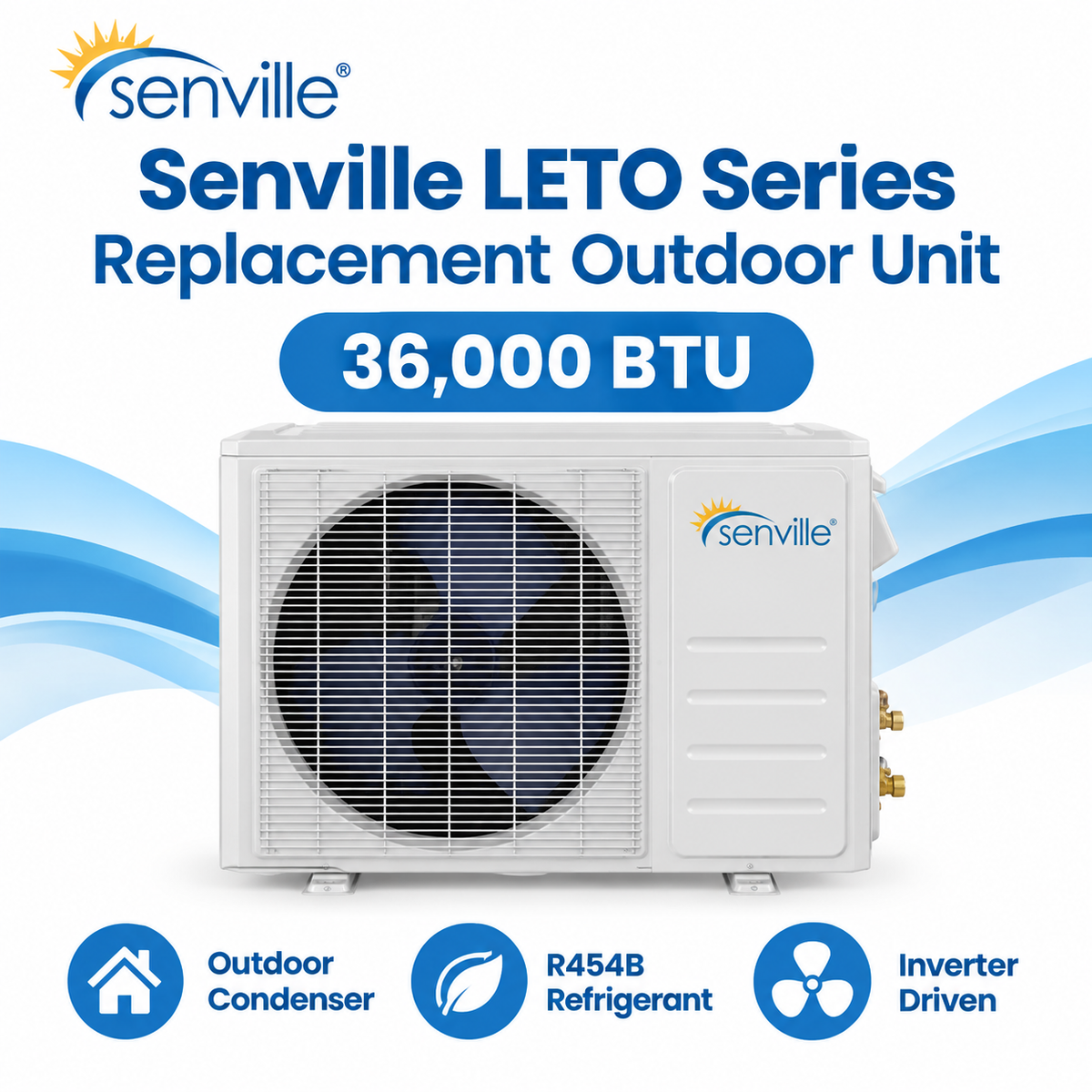 Senville LETO Mini Split Replacement Outdoor Unit
