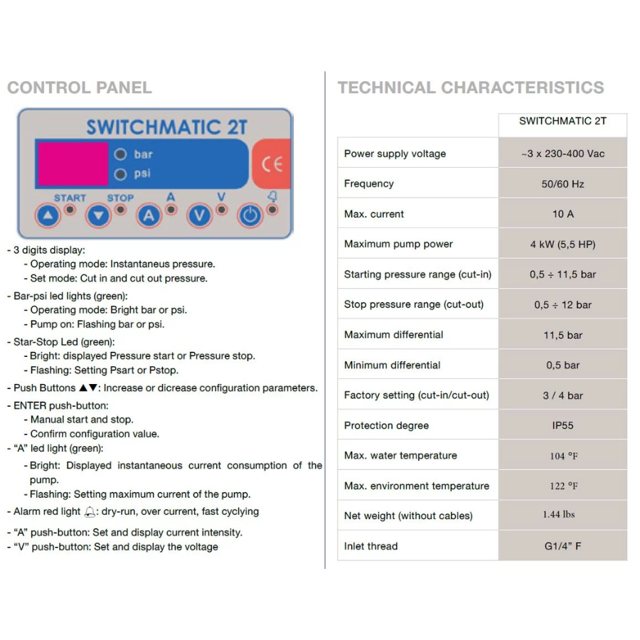 Gol SWITCHMATIC 2T NPT 230-400 3Ph