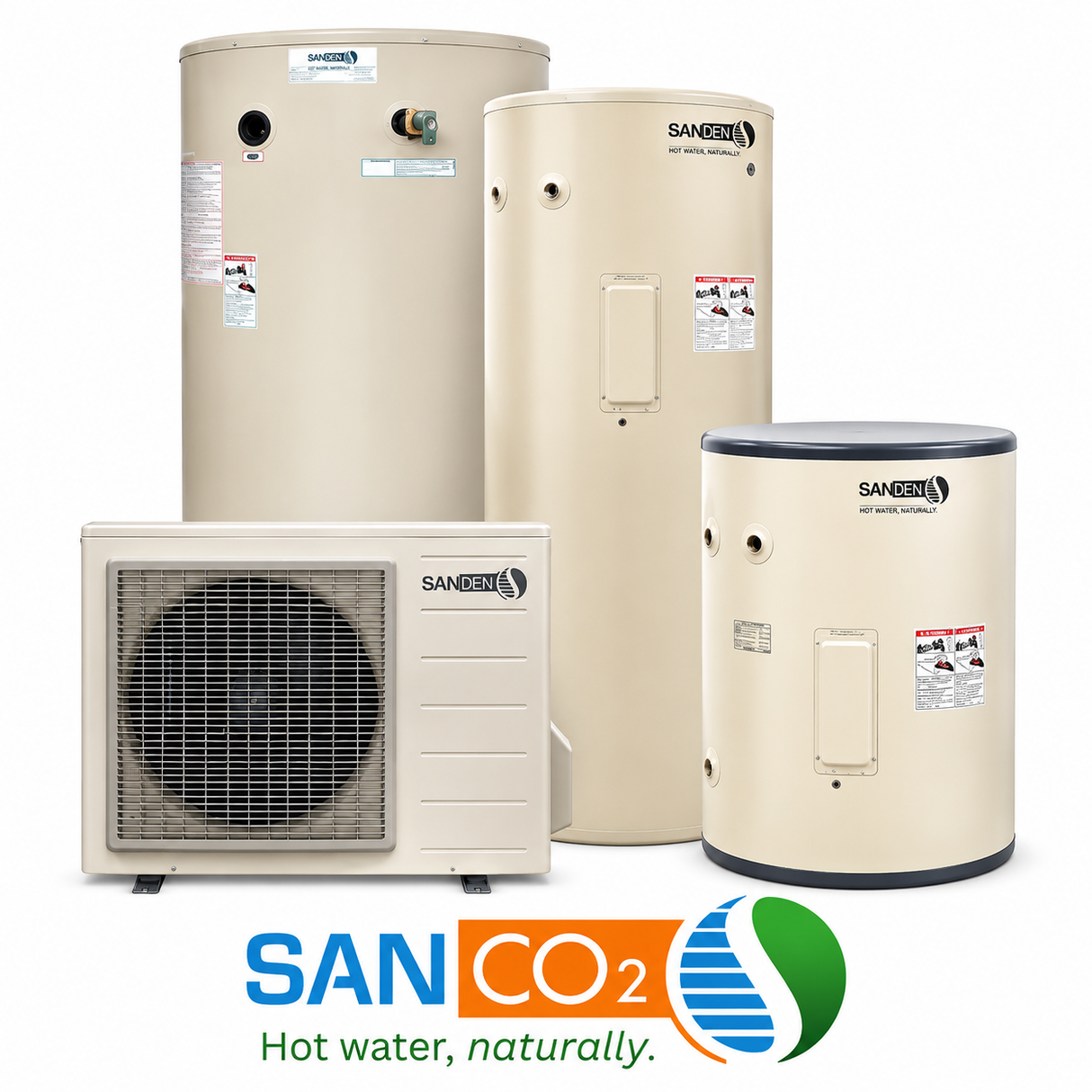 SANC02 43-Gallon Heat Pump Water Heater System