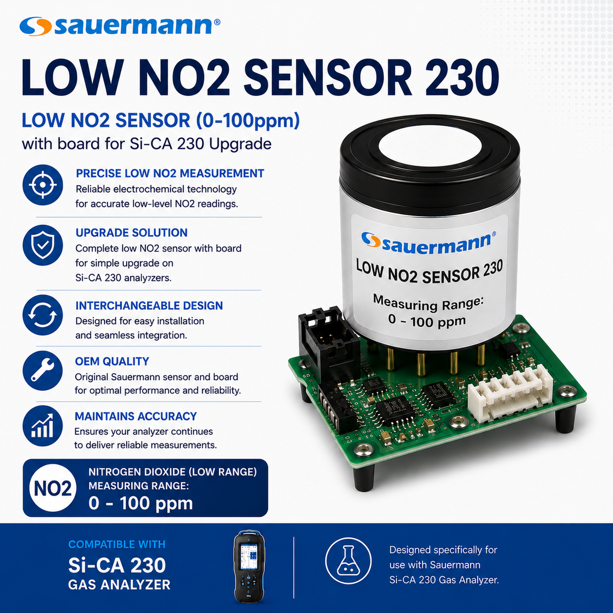 Sauermann Low NO2 Sensor 230