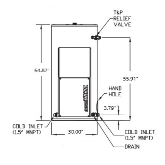 SANCO2 119 Gallon + 13.5kw ECO-119SW13 Swing Tank