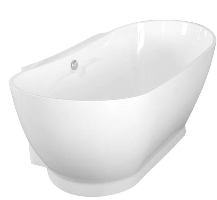A&E Bath Mila Freestanding Deck Mount Acrylic Bathtub