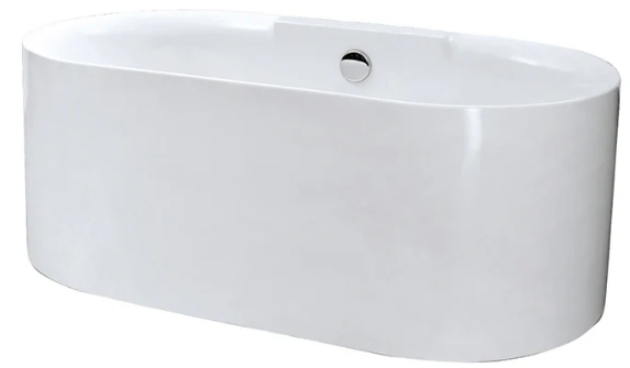 A&E Bath Harvey 59"/67" Freestanding Deluxe Family Acrylic Bathtub