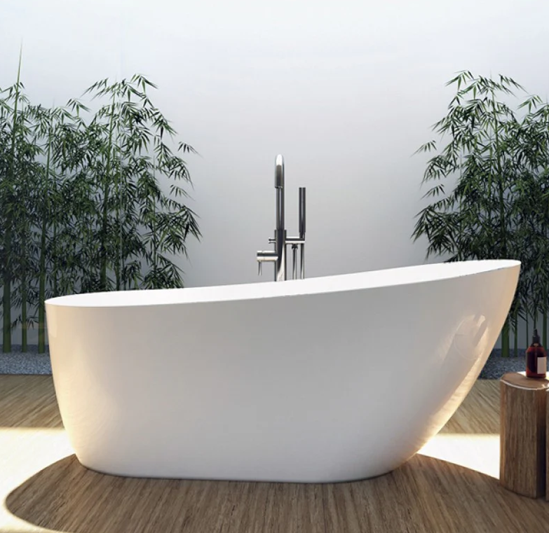 A&E Bath Athens 60"/67" Freestanding Deluxe Family Acrylic Bathtub