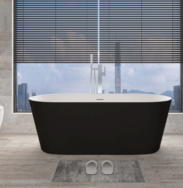 A&E Bath Anabelle 59"/67" Freestanding Deluxe Family Acrylic Bathtub