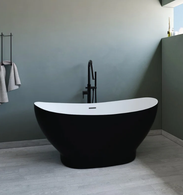 A&E Bath Naya 59" Freestanding Deluxe Family Acrylic Bathtub