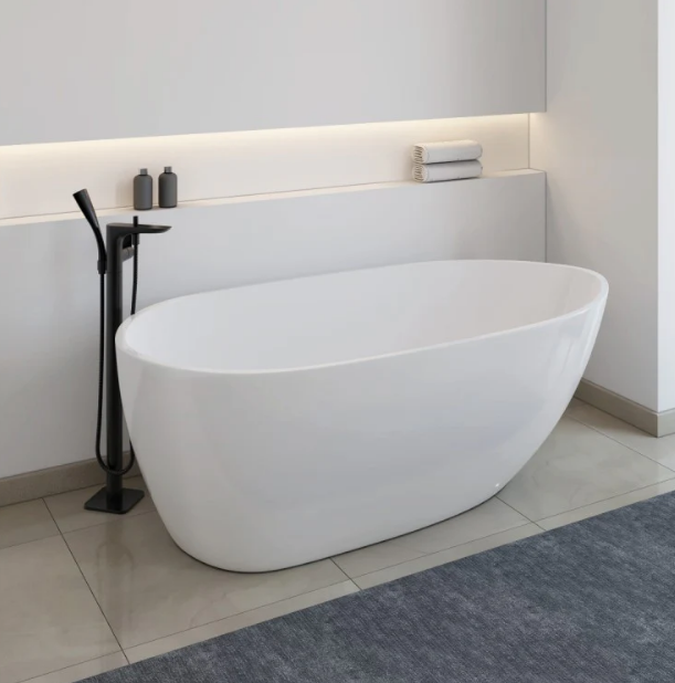 A&E Bath Dove Freestanding Artistic Acrylic Bathtub