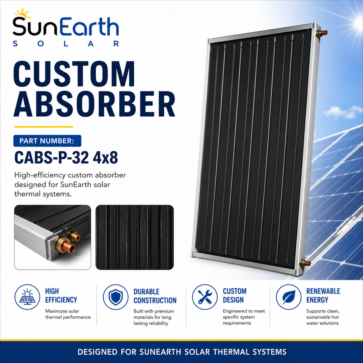 SunEarth Custom Absorber 4x8
