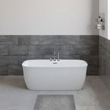 Panya-63-WHT Freestanding Bathtub