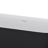 Panya-63-BLK Freestanding Bathtub
