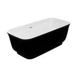 Mina-67-BLK Freestanding Bathtub