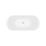 Tundra White-NF Freestanding Bathtub