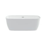 Panya-63-WHT Freestanding Bathtub