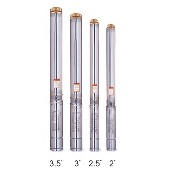 Gol Thin Submersible Pumps - 2" Submersible Pump 3wire 2SDM0.7/23 110V & 220V 60 Hz