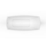 Yori-67-BLK Freestanding Bathtub