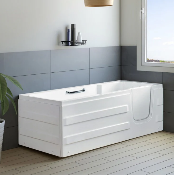 A&E Bath Nadine Left/Right Freestanding Walk-In Acrylic Bathtub