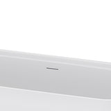 Panya-63-WHT Freestanding Bathtub