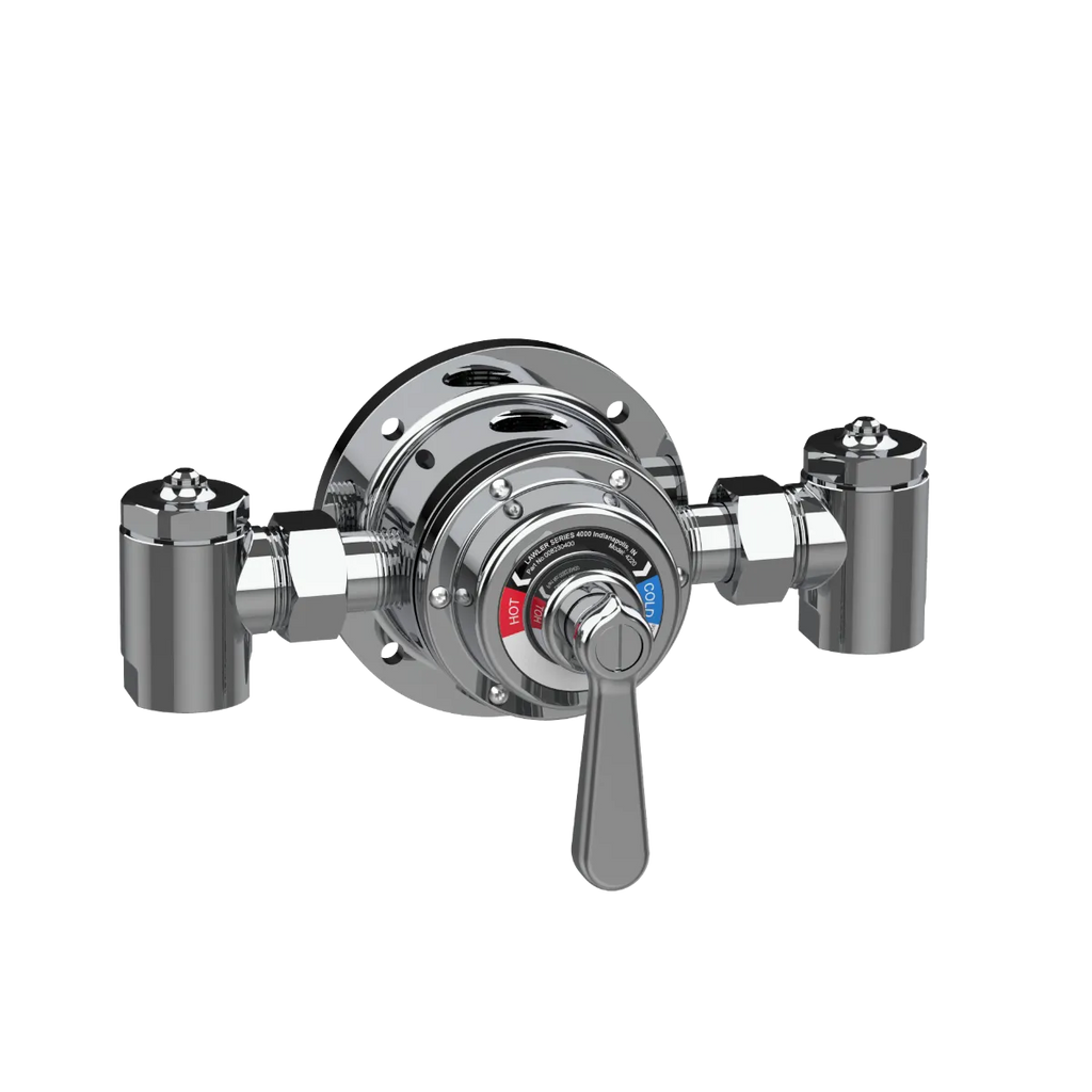 Lawler 4220 3/4" Angled Stop and Check Shower Valve 82304 plumbEstore