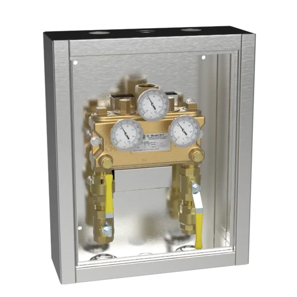 Lawler 911 Thermometer with Inlet Piping Cabinet 84701