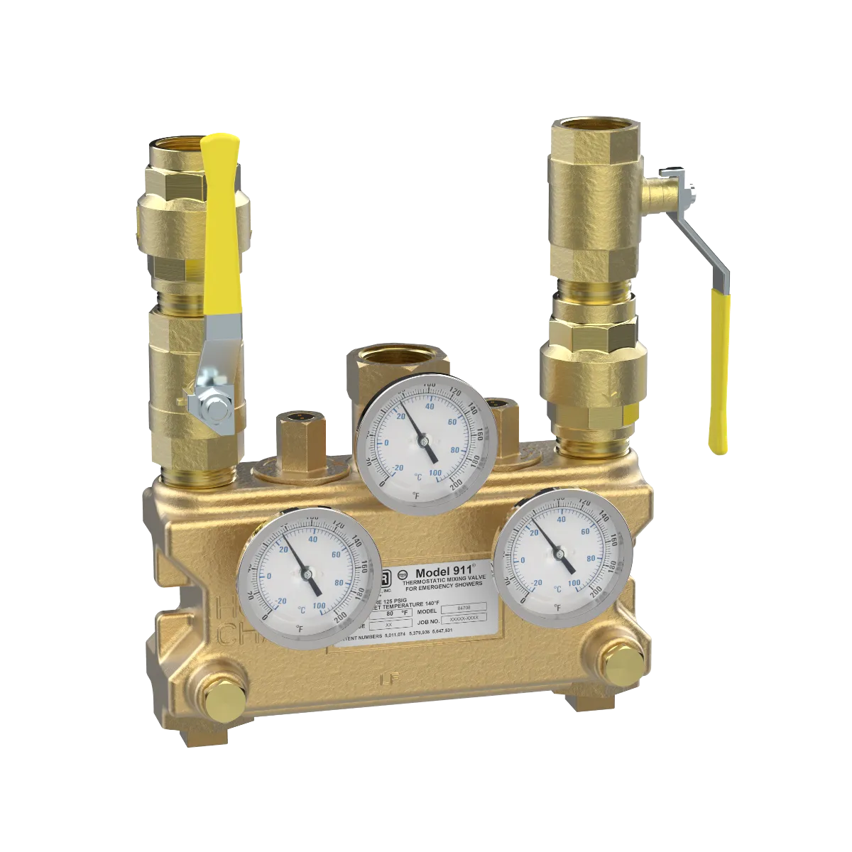 Lawler 911 Thermometer with Inlet Piping 84708