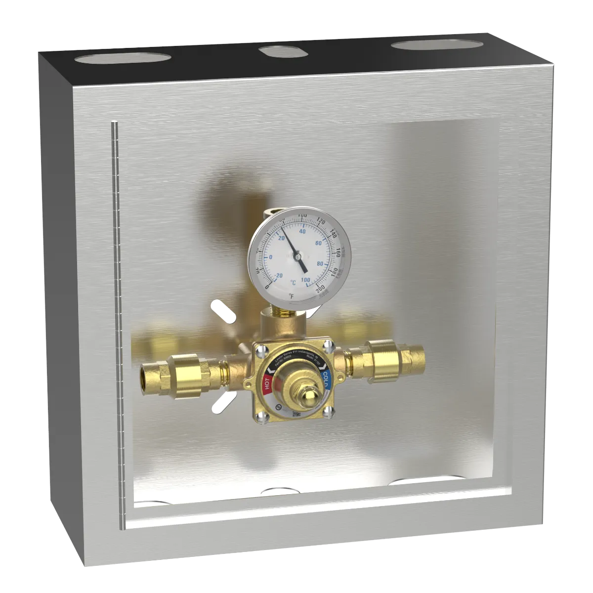 Lawler 911E/F Piped Thermometer Cabinet 84909