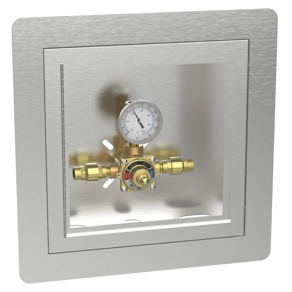 Lawler 911E/F Piped Thermometer Cabinet 84909