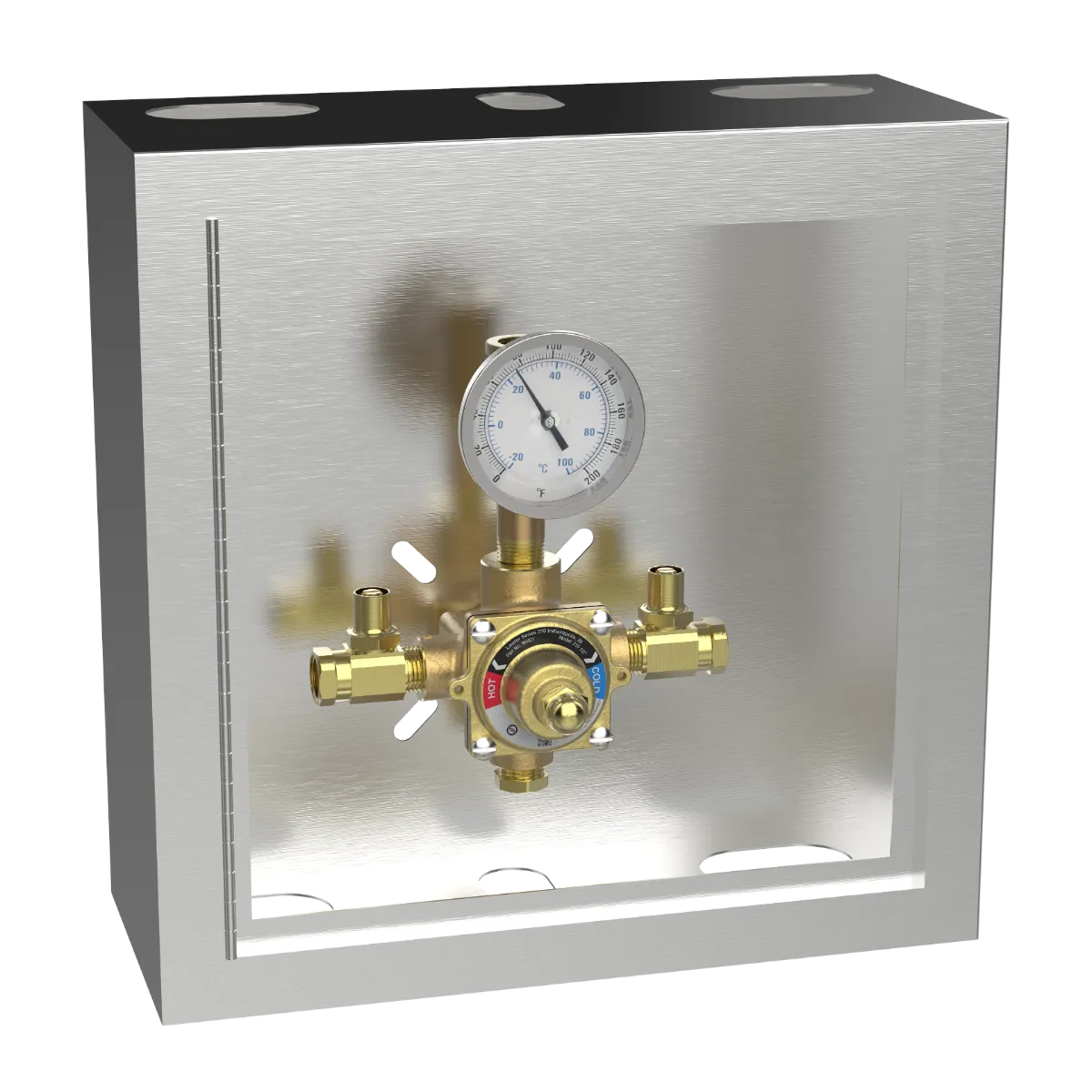 Lawler 310-50 Piped Thermometer Cabinet 86401