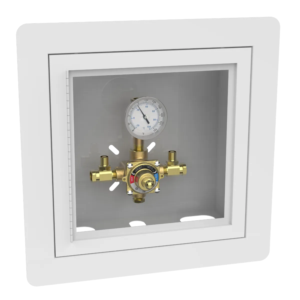 Lawler 310-50 Piped Thermometer Cabinet 86401