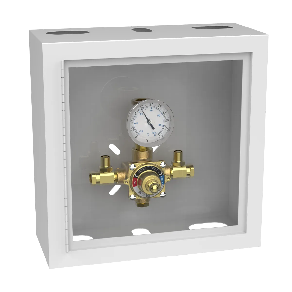 Lawler 310-75 Piped Thermometer Cabinet 86411