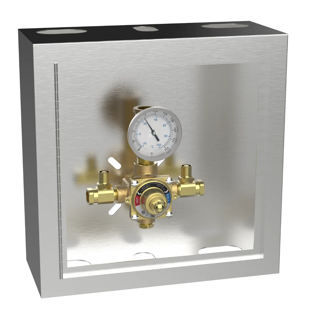 Lawler 310-75 Piped Thermometer Cabinet 86411