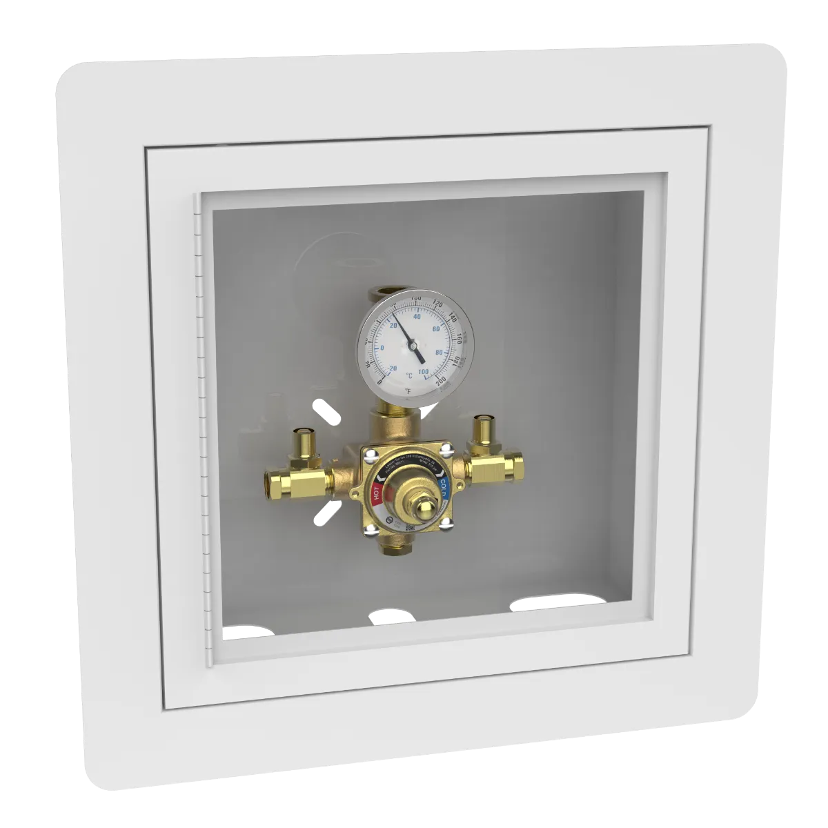 Lawler 310-75 Piped Thermometer Cabinet 86411