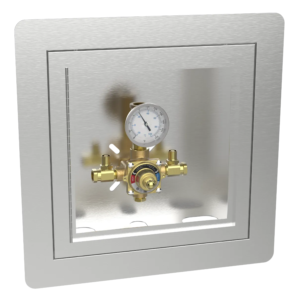 Lawler 310-75 Piped Thermometer Cabinet 86411