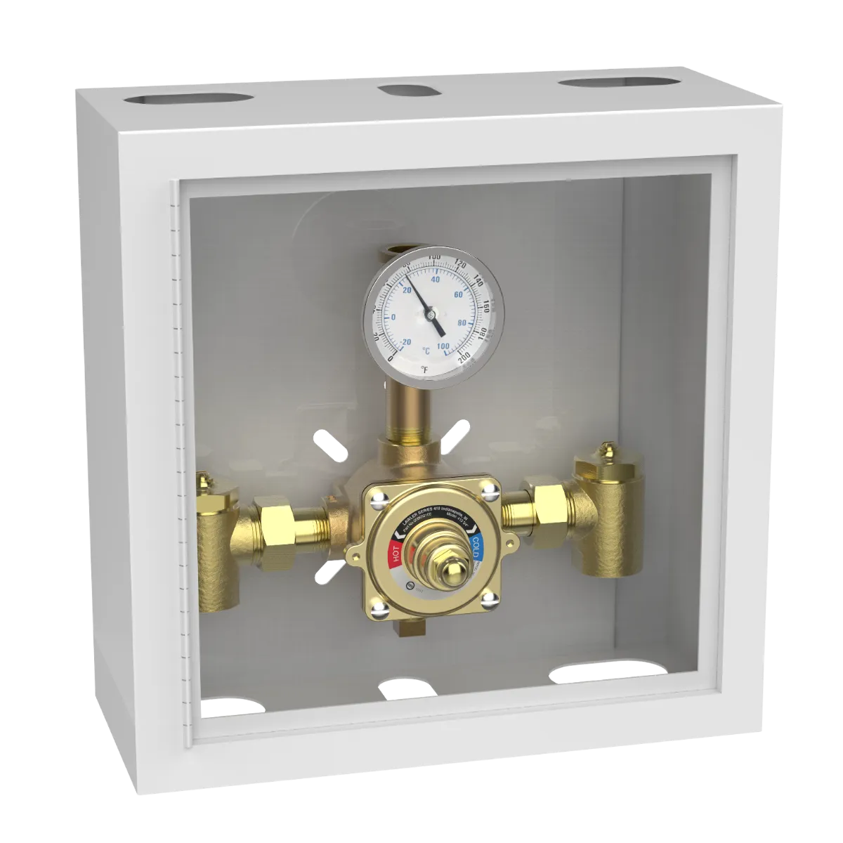 Lawler 410-75 Piped Thermometer Cabinet 86501